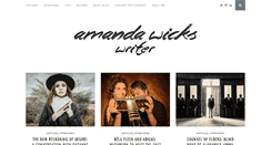 Desktop Screenshot of amandawicks.com